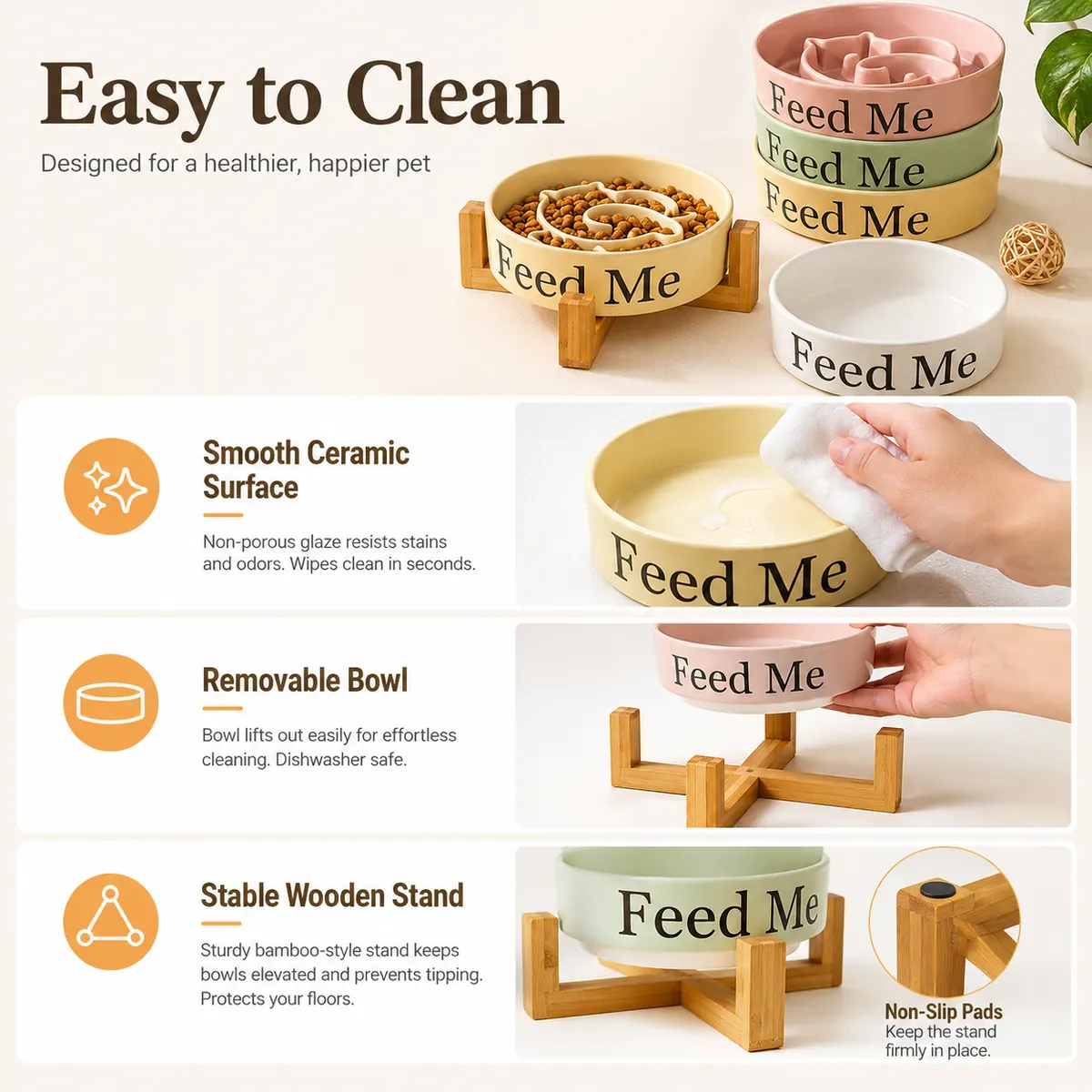 Ceramic Slow Feeder Bowl wholesale product image 4