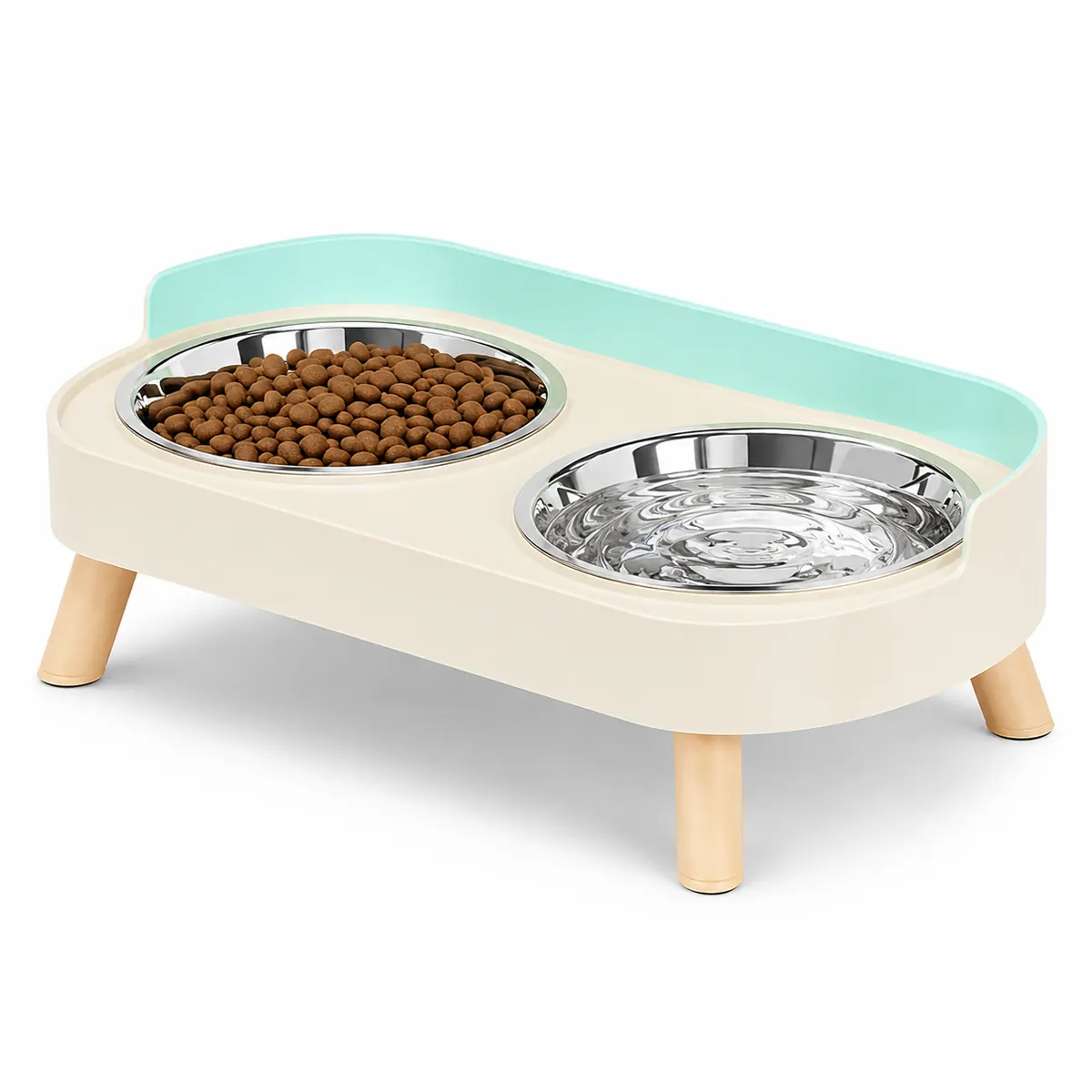 stainless steel double pet bowl wholesale