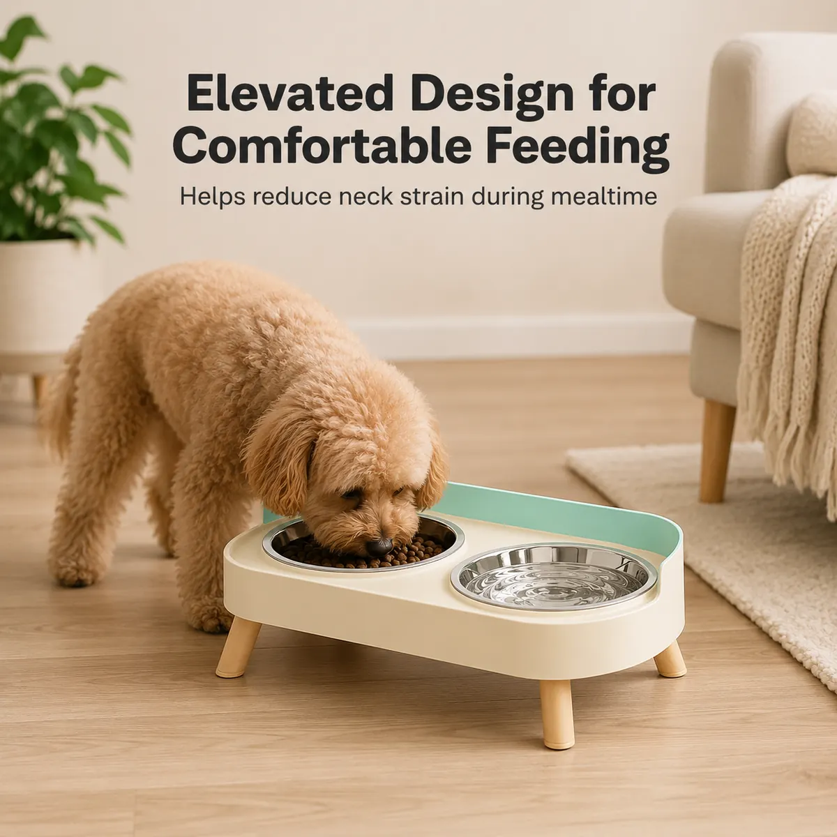 Stainless Steel Double Pet Bowl wholesale product image 4