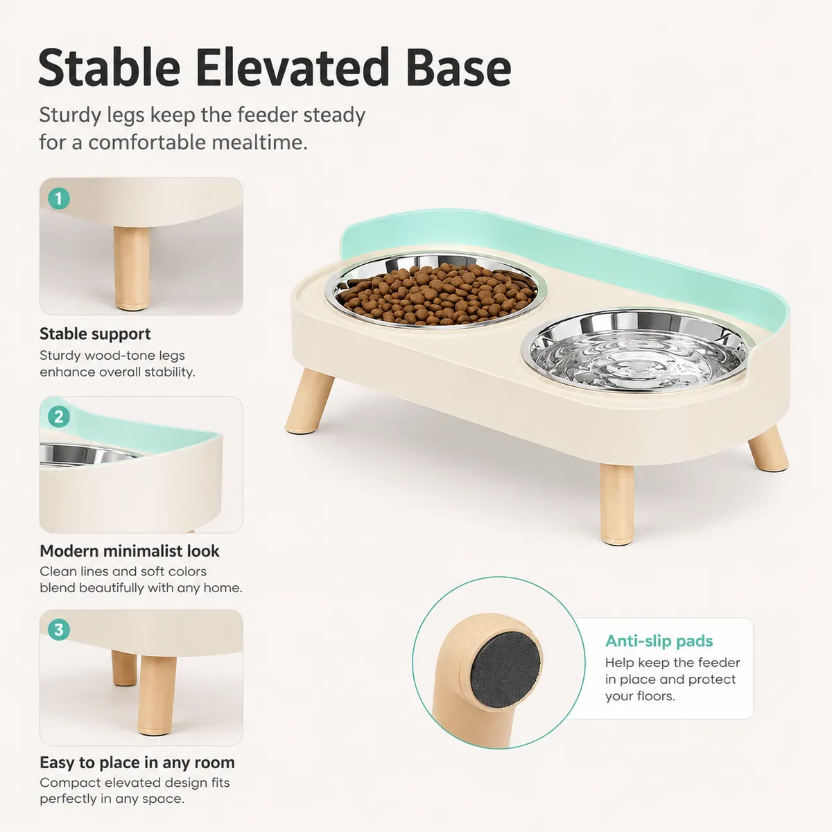Stainless Steel Double Pet Bowl wholesale product image 6