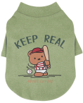 Baseball Bear Thermal Dog Shirt wholesale dog clothing SKU 04B113835