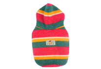 Striped Hooded Dog Sweatshirt wholesale dog clothing SKU 05B7221