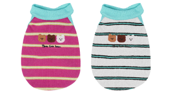 Halter-Neck Striped Dog Camisole wholesale pet apparel SKU 05B3099