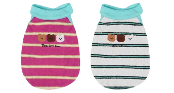 Halter-Neck Striped Dog Camisole wholesale pet apparel SKU 05B3099