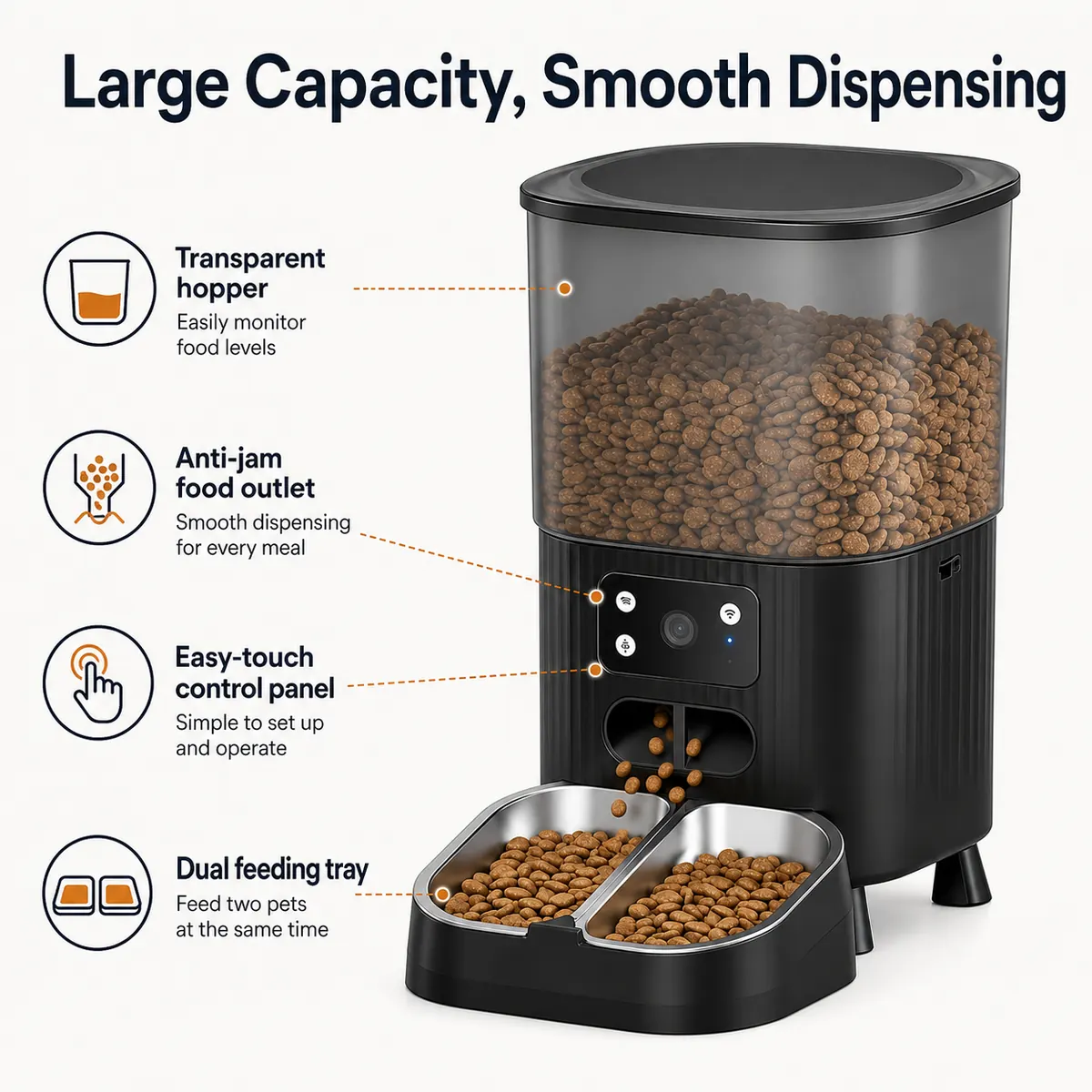 Black Smart Pet Feeder wholesale product image 3