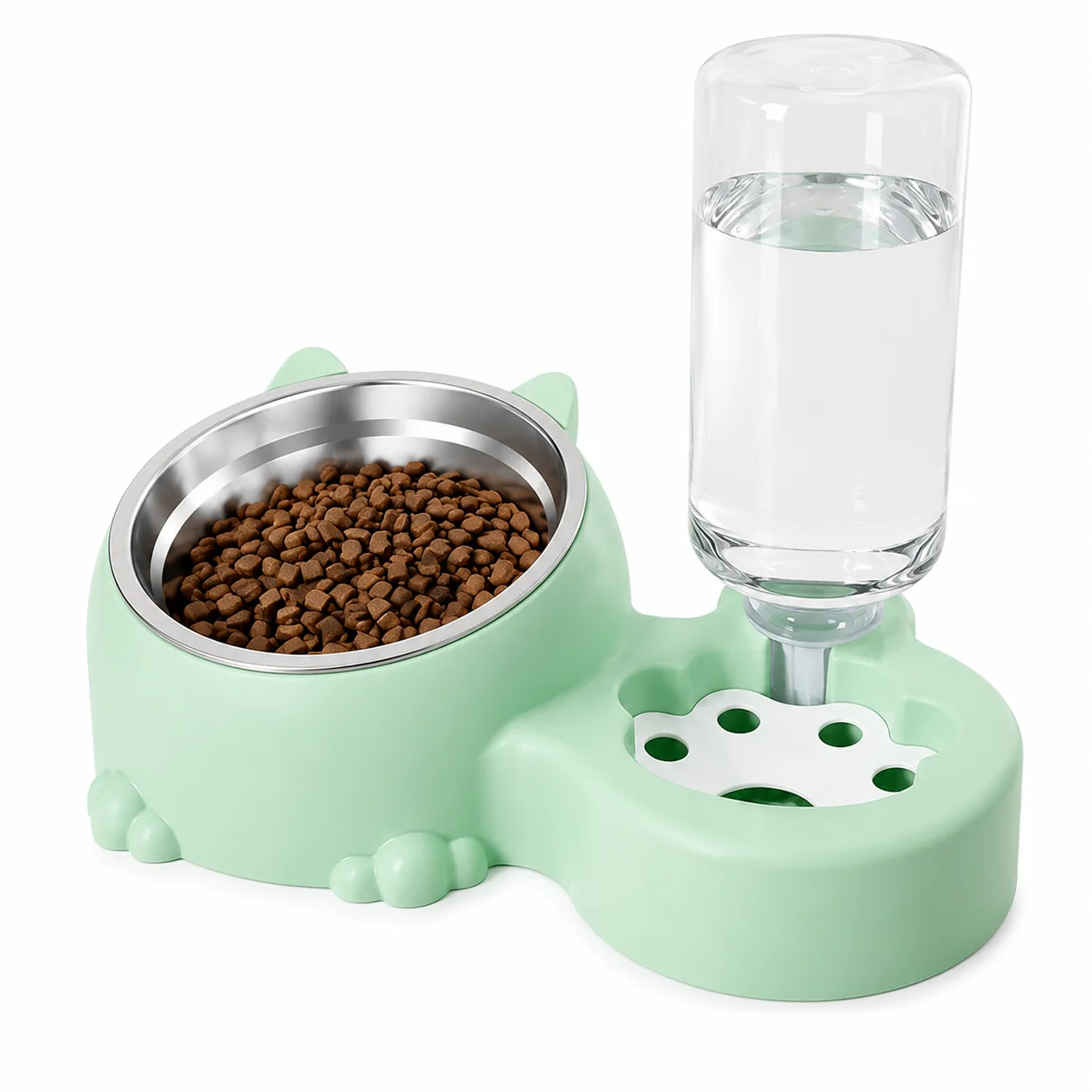 Paw-Shape Food and Water Feeder OEM wholesale pet product