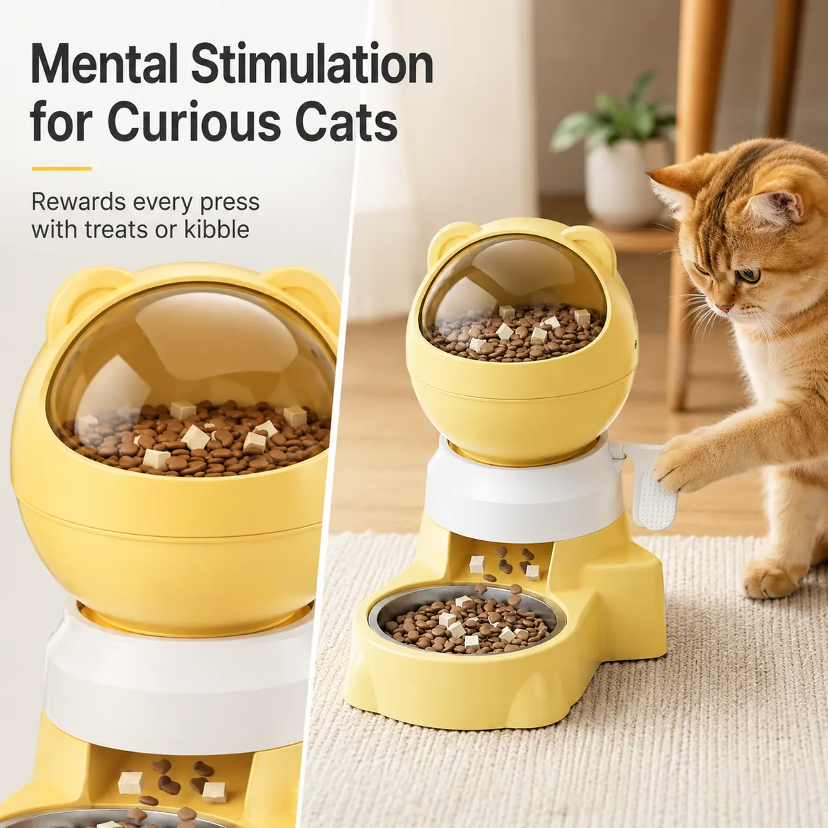 Yellow Smart Pet Feeder wholesale product image 5